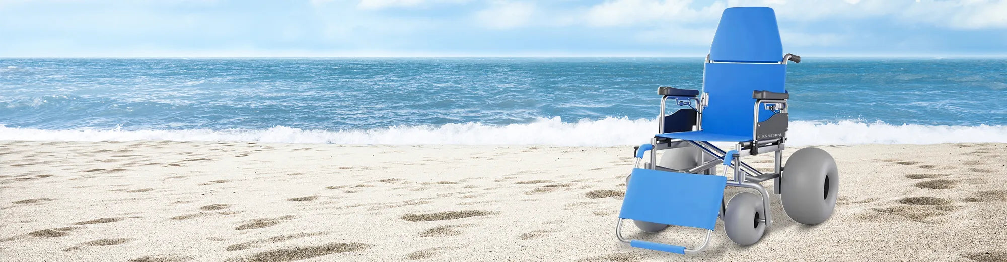 SEDIA A ROTELLE DA SPIAGGIA