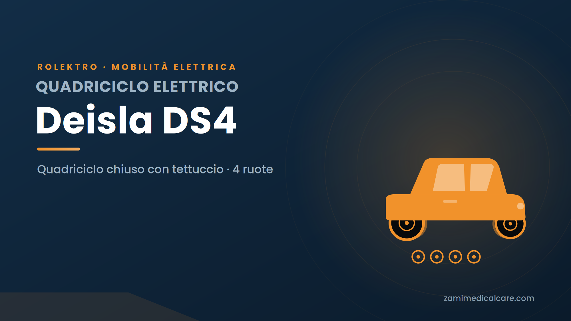 Deisla DS4 – Quadriciclo Elettrico Coperto con Tettuccio