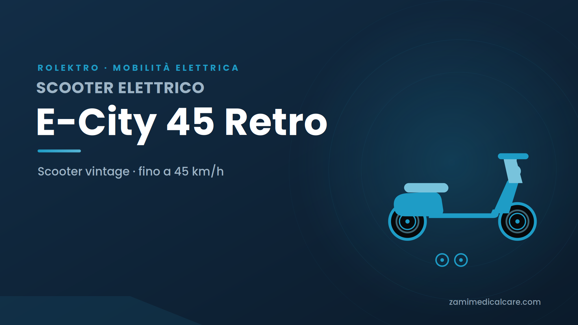 E-City 45 Retro – Scooter Elettrico Vintage 45 km/h