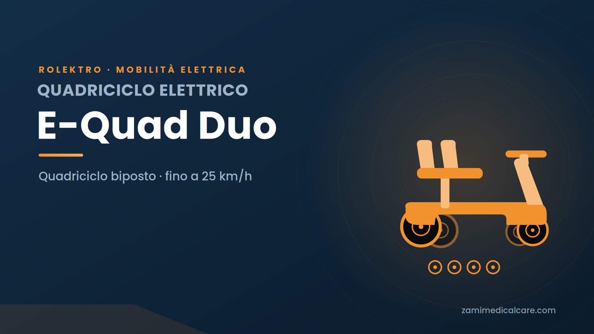 E-Quad Duo – Scooter Elettrico Biposto 25 km/h