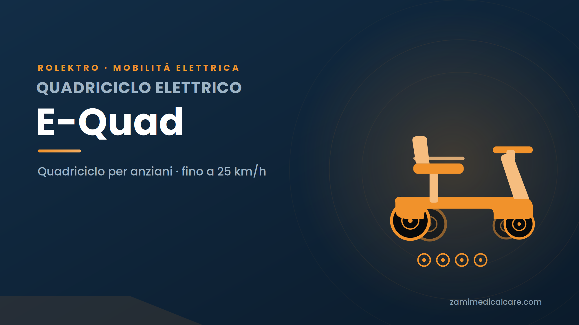 E-Quad – Quadriciclo Elettrico per Anziani 25 km/h