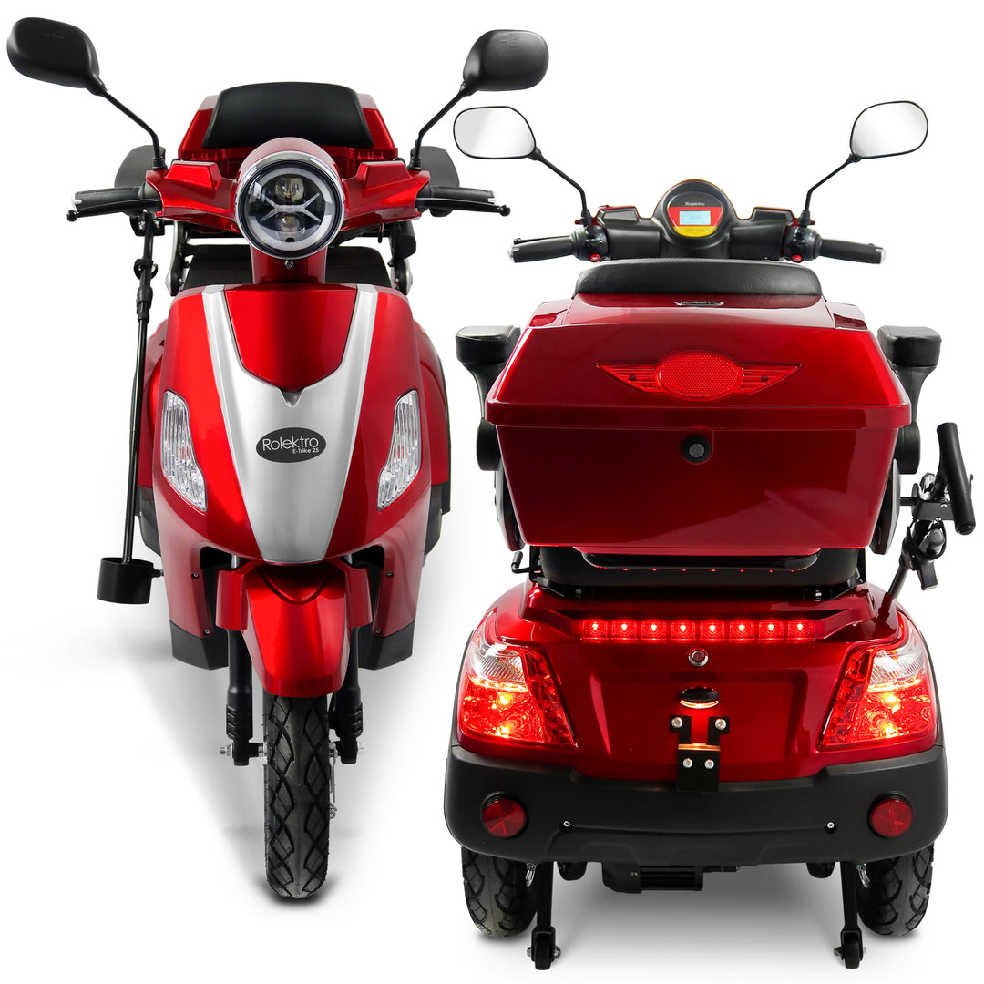 Rolektro E-Trike 25 – Triciclo Elettrico per Anziani 25 km/h