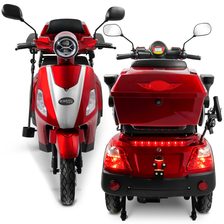 Rolektro E-Trike 25 – Triciclo Elettrico per Anziani 25 km/h