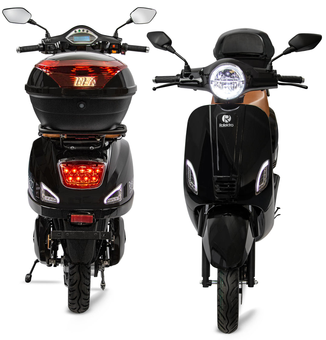 Rolektro E-City 45 Retro – Scooter Elettrico Vintage Biposto 45 km/h