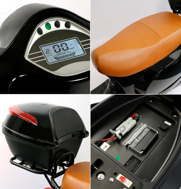 Rolektro E-City 45 Retro – Scooter Elettrico Vintage Biposto 45 km/h
