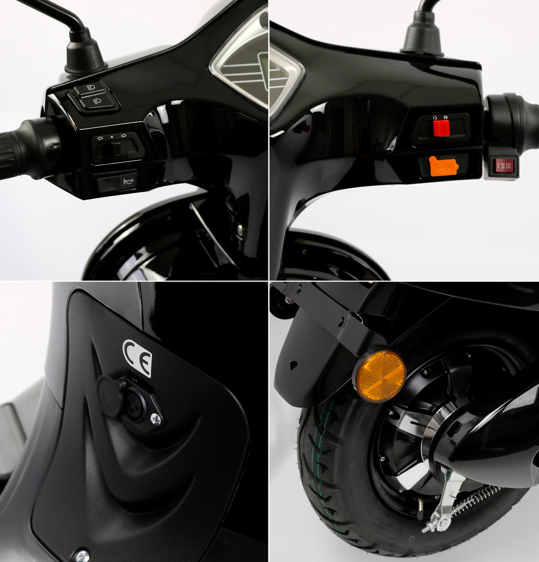 Rolektro E-City 45 Retro – Scooter Elettrico Vintage Biposto 45 km/h