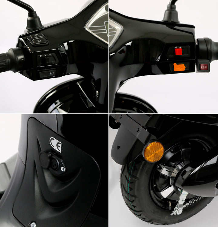 Rolektro E-City 45 Retro – Scooter Elettrico Vintage Biposto 45 km/h