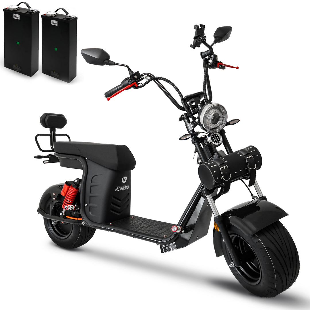 Rolektro E-Chopper 45 – Scooter Elettrico Chopper Biposto 45 km/h