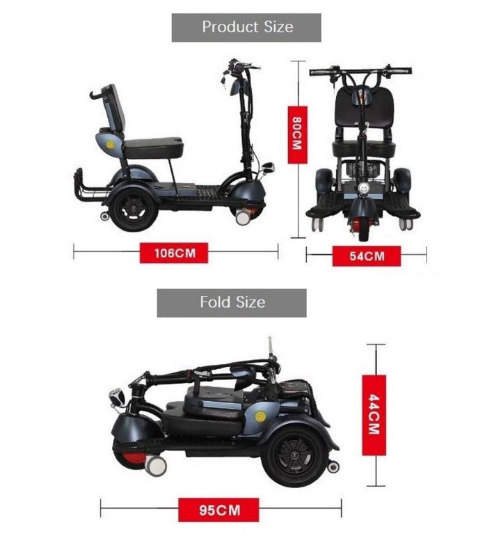 Scooter elettrico pieghevole in carbonio KSM-903 KS Med (2)
