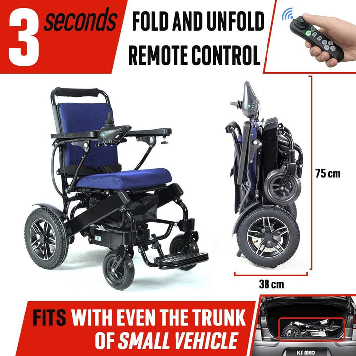 Carrozzina elettrica pieghevole KSM-601 KS Med (6)