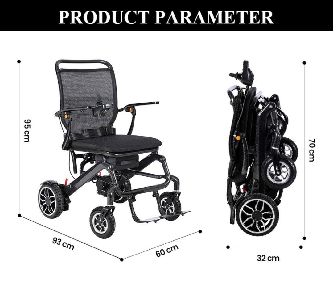 Carrozzina elettrica 100% carbonio KSM-607 Plus KS Med (6)