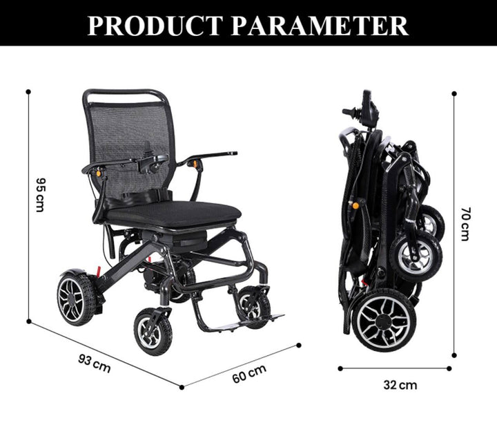 Carrozzina elettrica 100% carbonio KSM-607 Plus KS Med (6)
