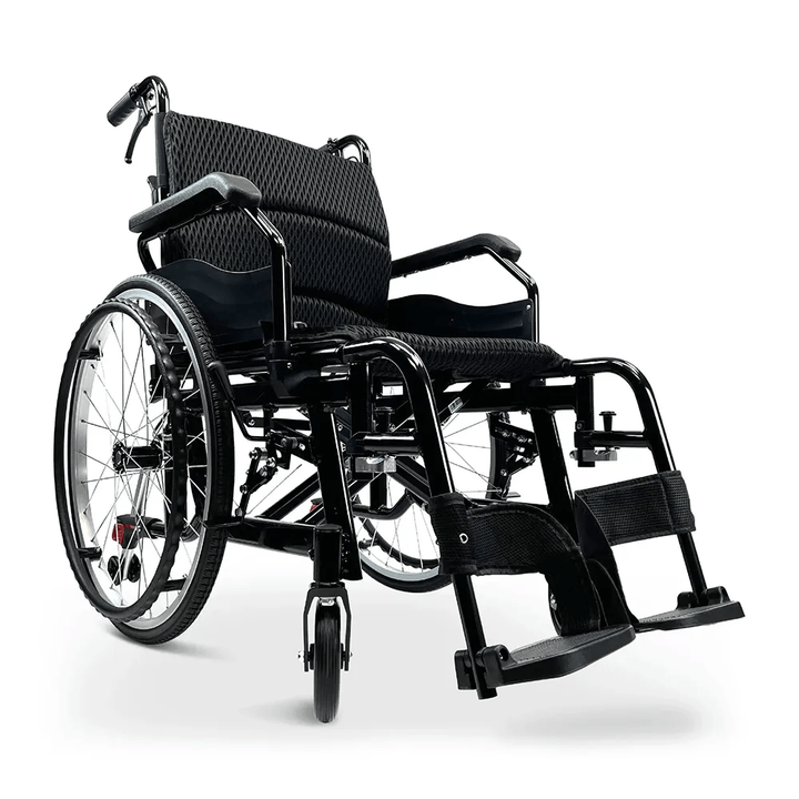 Carrozzina Manuale Pieghevole in Alluminio KSM-201 Black