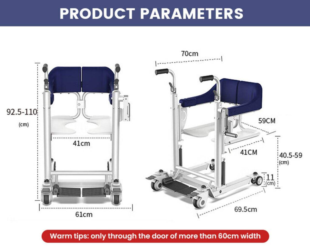 Sedia di trasferimento a manovella KSM-209 KS Med (1)