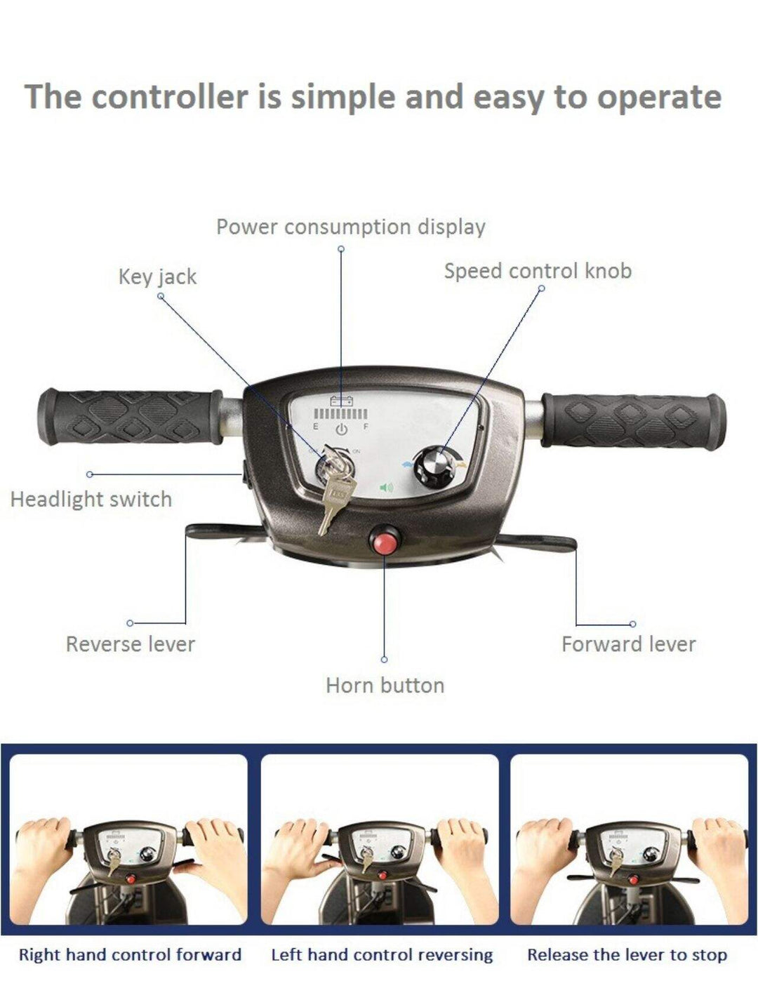 Scooter elettrico pieghevole leggero KSM-907 KS Med (4)