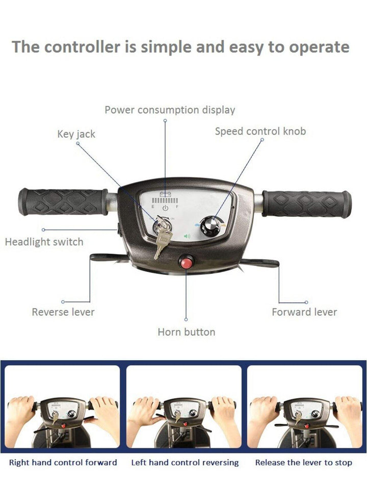 Scooter elettrico pieghevole leggero KSM-907 KS Med (4)