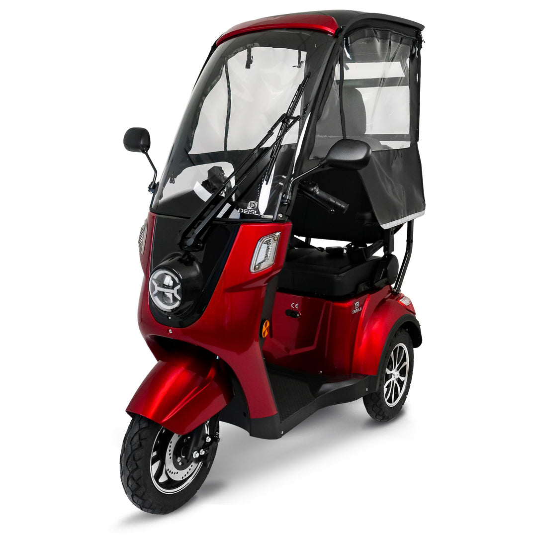 Rolektro Deisla DS3 – Triciclo Elettrico Coperto con Tettuccio 25 km/h