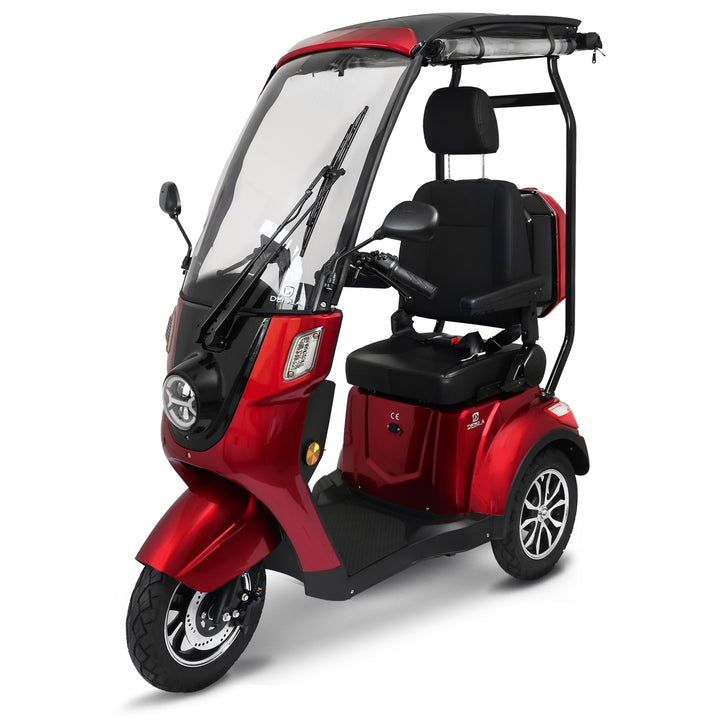 Rolektro Deisla DS3 – Triciclo Elettrico Coperto con Tettuccio 25 km/h