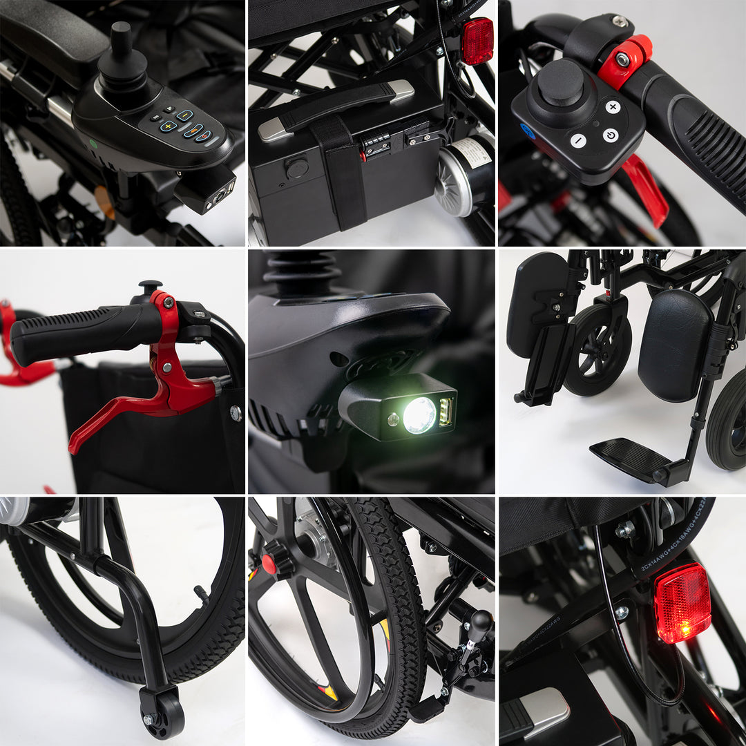 Rolektro ERS-6 – Carrozzina Elettrica Pieghevole 6 km/h