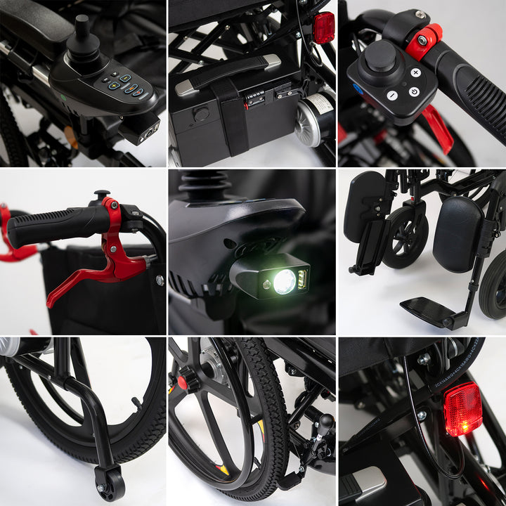 Rolektro ERS-6 – Carrozzina Elettrica Pieghevole 6 km/h
